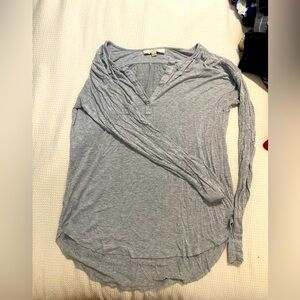 Loft Grey Shirt Size Small